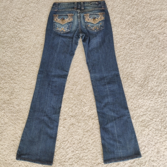 Zco Studded Wide Leg Jeans Size 3 - Picture 4 of 6